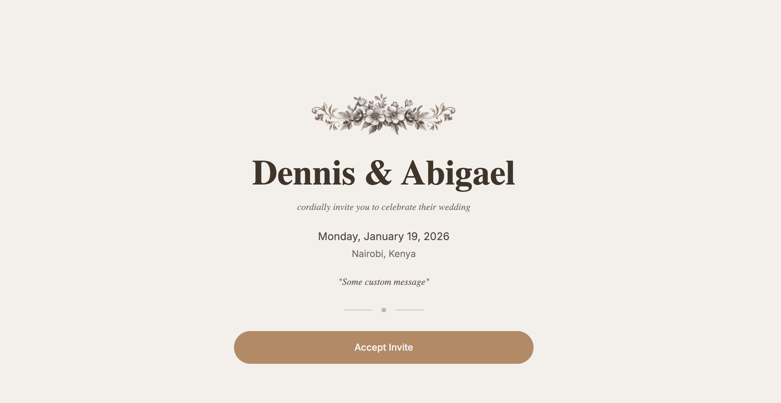 RSVP automatically recorded