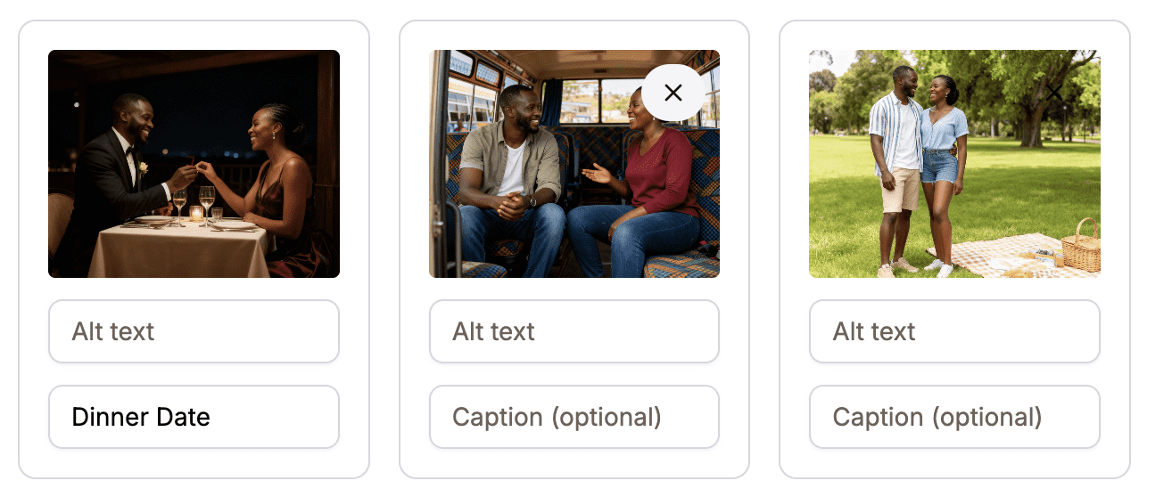Removing a photo from the gallery