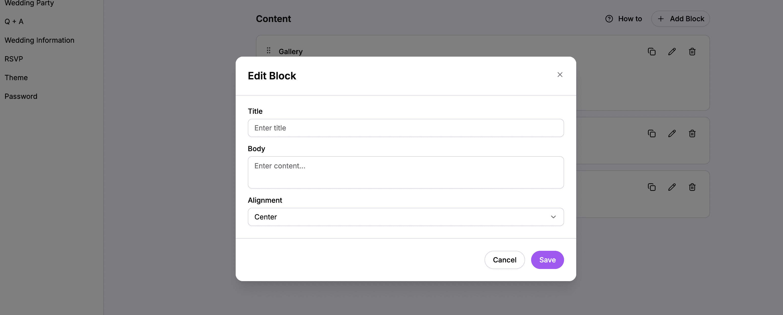 Title block used as a section header