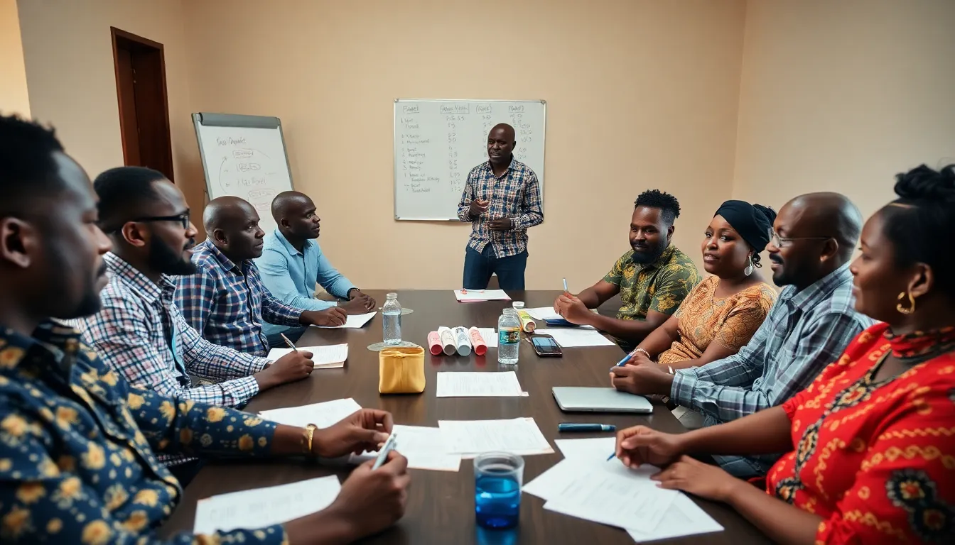 Wedding committee meeting in Kenya