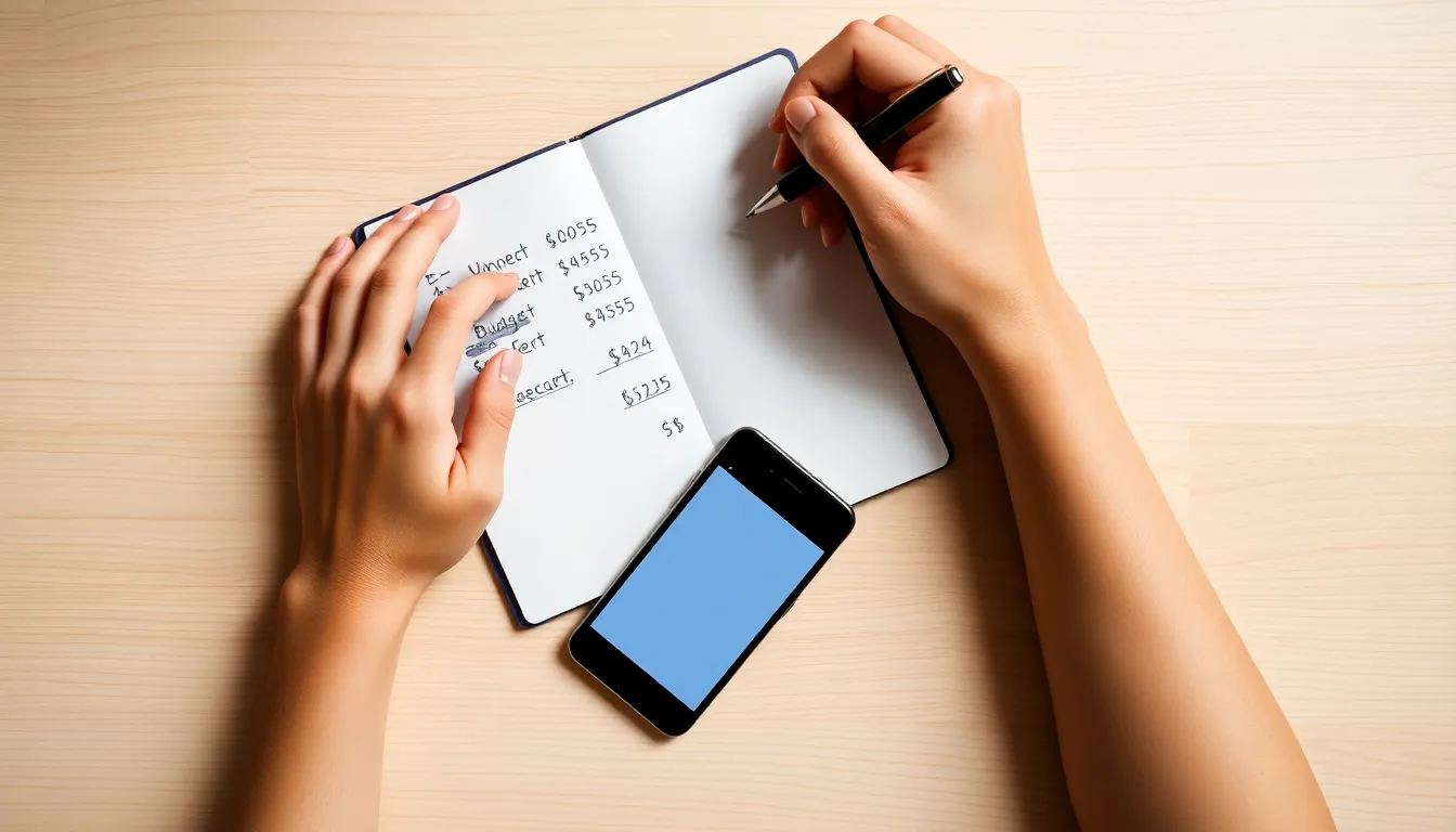 Couple reviewing their finances together