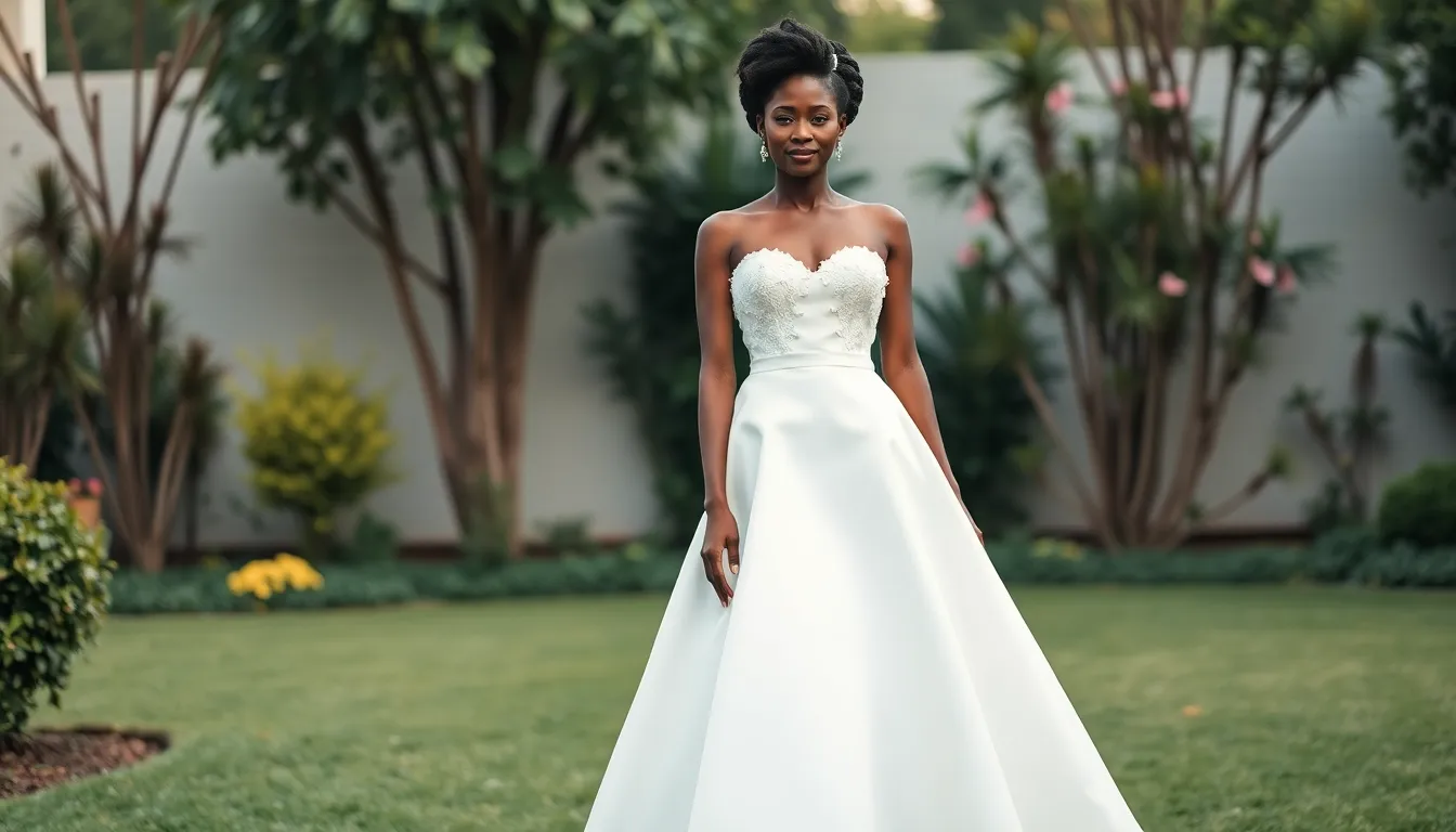 Classic A-line wedding dress