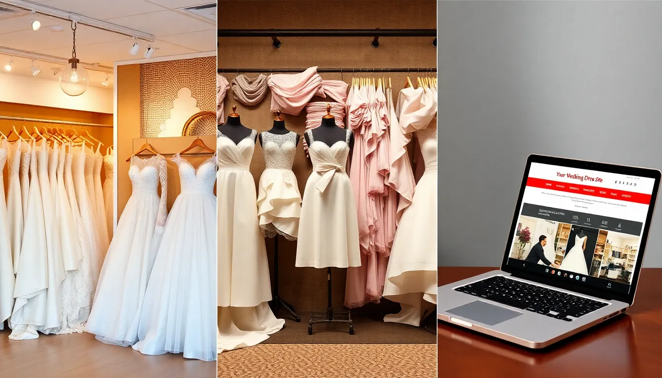 Different wedding dress options - off-rack, custom, rental