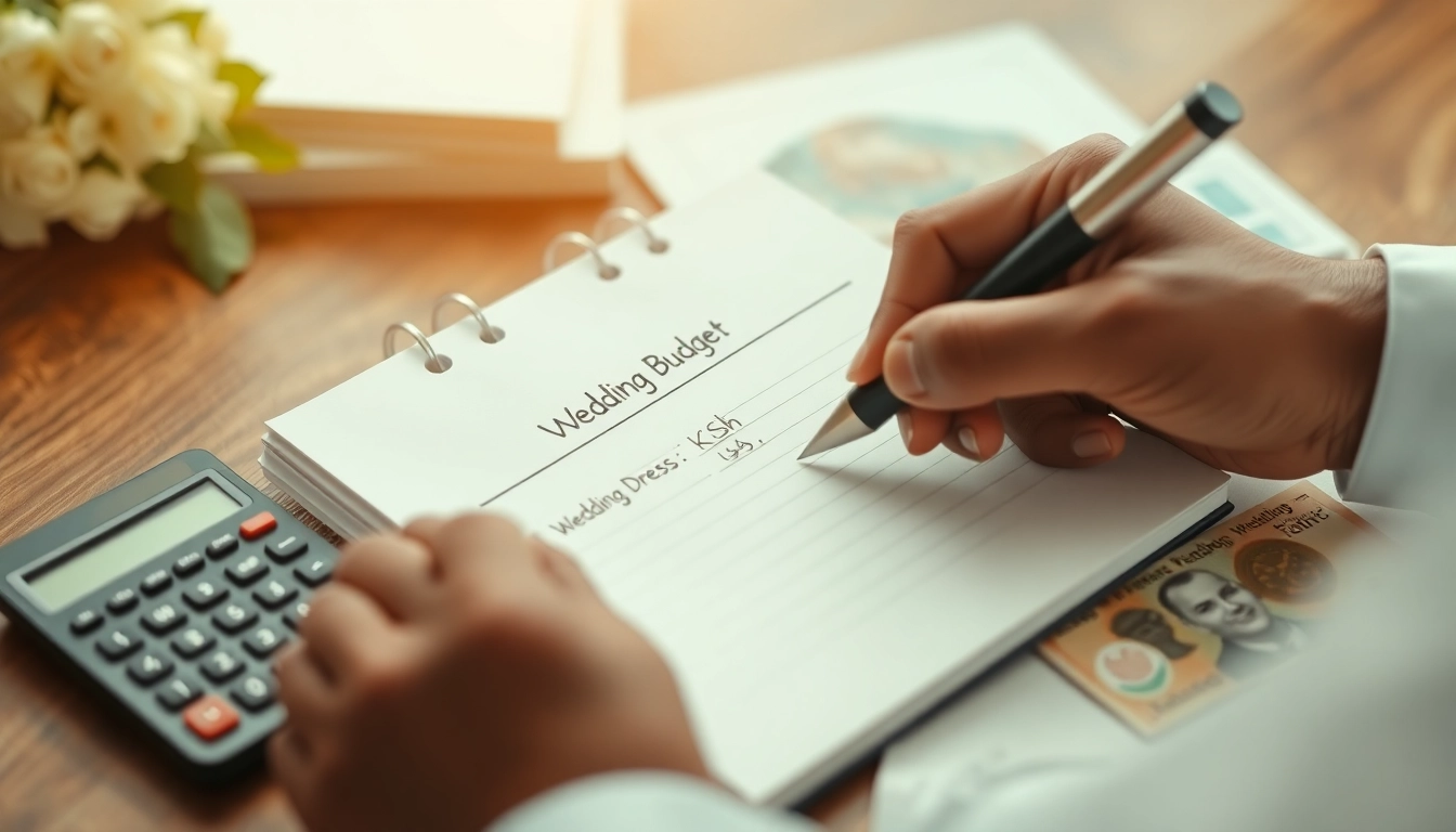 Setting wedding dress budget