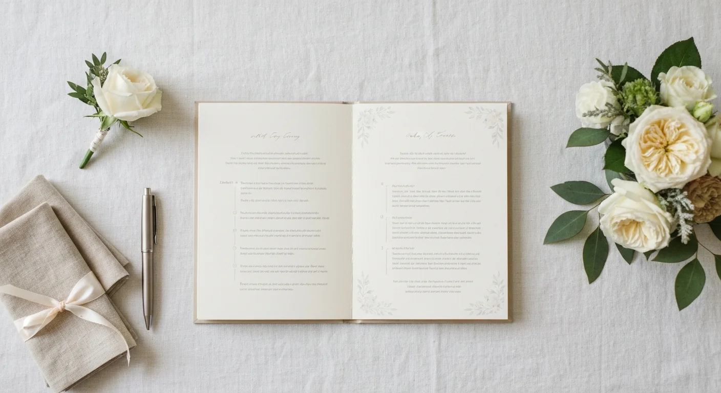 Wedding Program Template for Kenya (Order of Events)